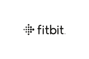 The Fitbit logo on a white background.